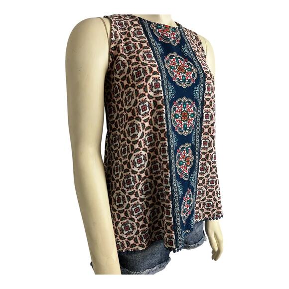 Festival Top Shirt Blouse Concert Summer Skimpy Beach Crop y2k Tank Boho S - Picture 2 of 7
